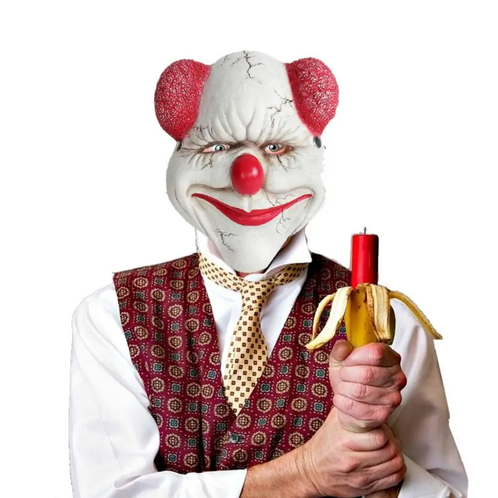 Halloween Smiling Clown Mask PU 3D Funny Scary PU Clown Mask Party Cosplay Horrible Mask Costume Props Kids Gift
Halloween Smiling Clown Mask PU 3D Funny Scary PU Clown Mask Party Cosplay Horrible Mask Costume Props Kids Gift
