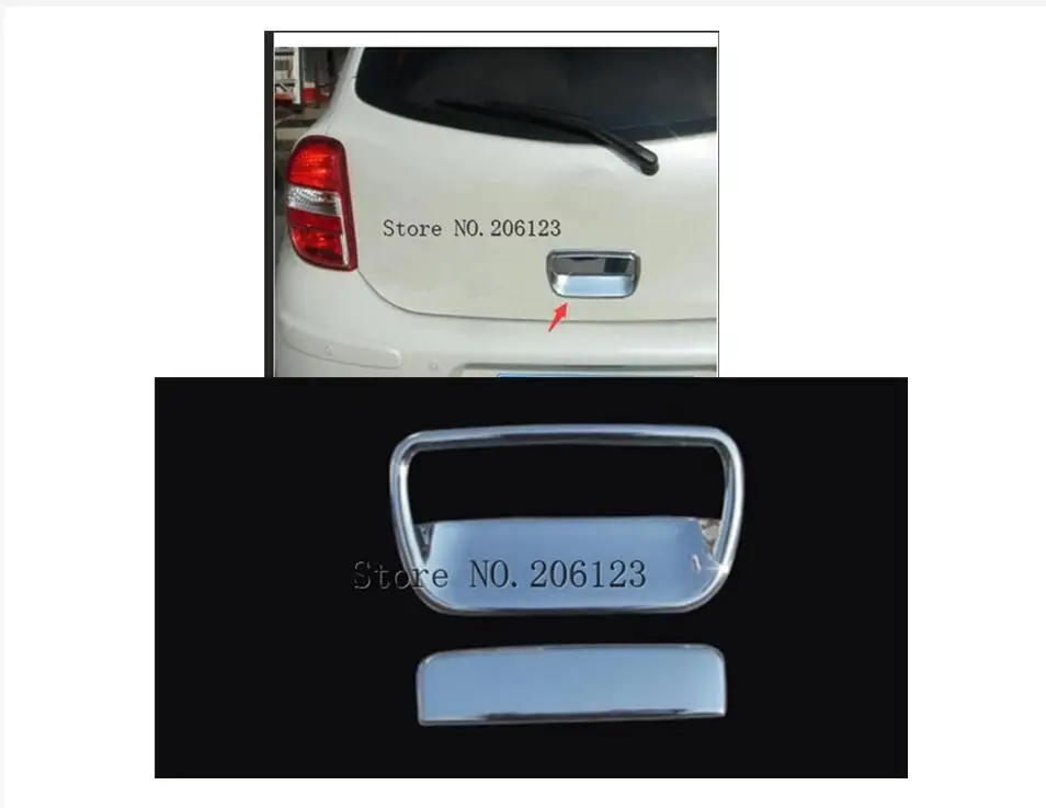 For Nissan March 2011 2012 2013 2014 2015 2016 2017 Car Cover Trim ABS Chrome Trunk Handle Rear Back Bowl Cover Part Hoods 2pcs
For Nissan March 2011 2012 2013 2014 2015 2016 2017 Car Cover Trim ABS Chrome Trunk Handle Rear Back Bowl Cover Part Hoods 2pcs