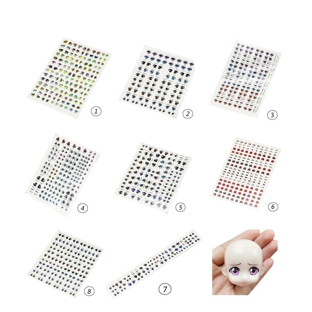 OB11 Doll Head Sticker (Including Eyes/Mouth/Eyebrows) Also Fits DOD Obitsu11 GSC Dolls Accessories
OB11 Doll Head Sticker (Including Eyes/Mouth/Eyebrows) Also Fits DOD Obitsu11 GSC Dolls Accessories