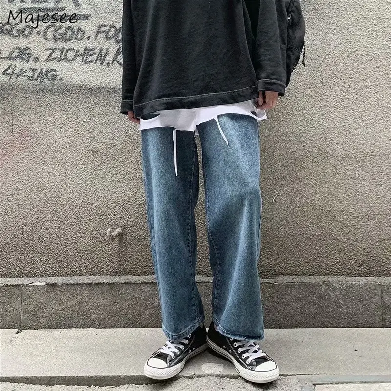Jeans for Men Loose Wide Leg Fashion Ulzzang Hip-hop Vintage Denim Trousers All-match Students Streetwear Teens High Quality Ins
Jeans for Men Loose Wide Leg Fashion Ulzzang Hip-hop Vintage Denim Trousers All-match Students Streetwear Teens High Quality Ins