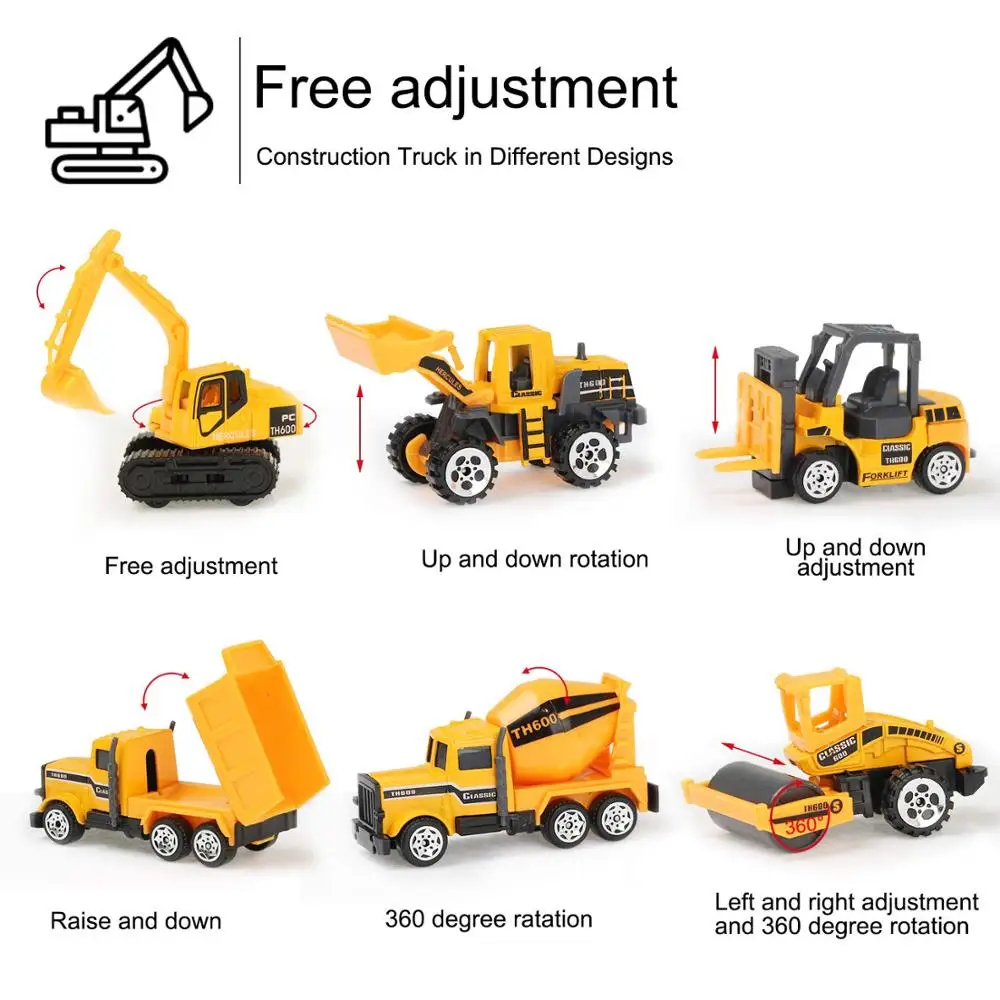 Coolplay 12pcs/set Mini Diecast Alloy Car 2in1 Model Engineering Toy Vehicles Carrier Truck with Ejection & Carry Function Gifts
Coolplay 12pcs/set Mini Diecast Alloy Car 2in1 Model Engineering Toy Vehicles Carrier Truck with Ejection & Carry Function Gifts