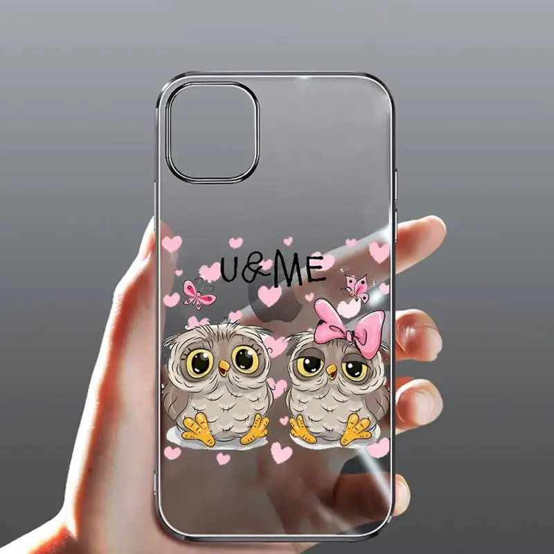 Cute cartoon owl Love heart Phone Case Transparent for Clear iPhone case 11 12 mini pro XS MAX 8 7 6 6S Plus X 5S SE 2020 XR
Cute cartoon owl Love heart Phone Case Transparent for Clear iPhone case 11 12 mini pro XS MAX 8 7 6 6S Plus X 5S SE 2020 XR