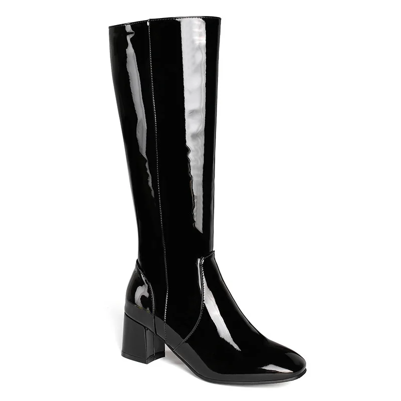 Women's wind shoes autumn and winter 2020 new high heels round head fashion high tube boots side zipper Knight boots
Women's wind shoes autumn and winter 2020 new high heels round head fashion high tube boots side zipper Knight boots