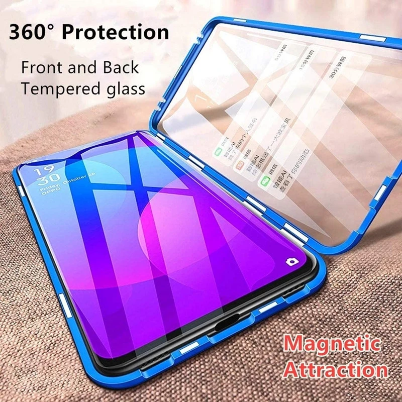 360 Magnetic Metal Case For Samsung Galaxy S21 Ultra S20 Plus S10 S9 Note 20 10 9 8 A30S A50S Double Sided Tempered Glass Cover
360 Magnetic Metal Case For Samsung Galaxy S21 Ultra S20 Plus S10 S9 Note 20 10 9 8 A30S A50S Double Sided Tempered Glass Cover