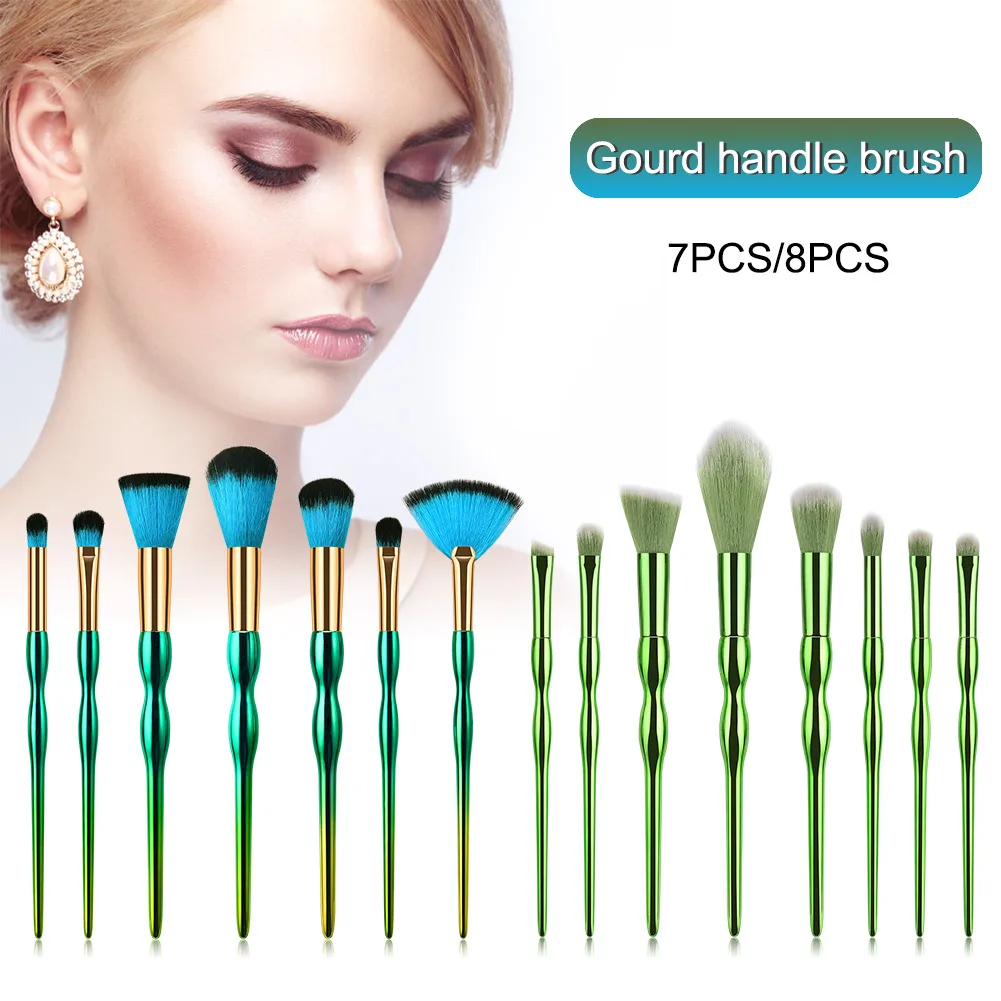 7/8 шт набор кистей для макияжа зеленая ручка Нейлоновая Щетка для волос косметический набор инструментов brochas de maquillaje
7/8 шт набор кистей для макияжа зеленая ручка Нейлоновая Щетка для волос косметический набор инструментов brochas de maquillaje