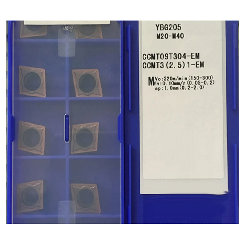 Вставки из карбида ЧПУ CCMT060204-EM CCMT060208-EM CCMT09T304-EM CCMT09T308-EM CCMT120404 CCMT120408-EM YBG205 для нержавеющей стали
Вставки из карбида ЧПУ CCMT060204-EM CCMT060208-EM CCMT09T304-EM CCMT09T308-EM CCMT120404 CCMT120408-EM YBG205 для нержавеющей стали
