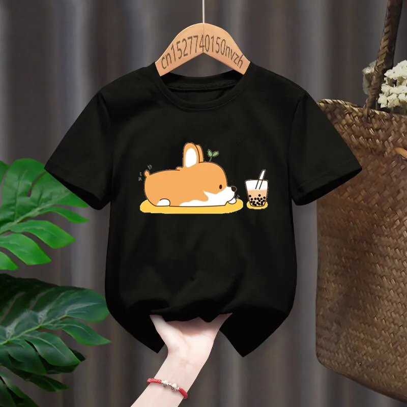 Корги и пузырьковый чай с принтом красная фотография дети ребенок черный Харадзюку кавайная Одежда для мальчиков девочек топы подарок, Прямая поставка
Корги и пузырьковый чай с принтом красная фотография дети ребенок черный Харадзюку кавайная Одежда для мальчиков девочек топы подарок, Прямая поставка