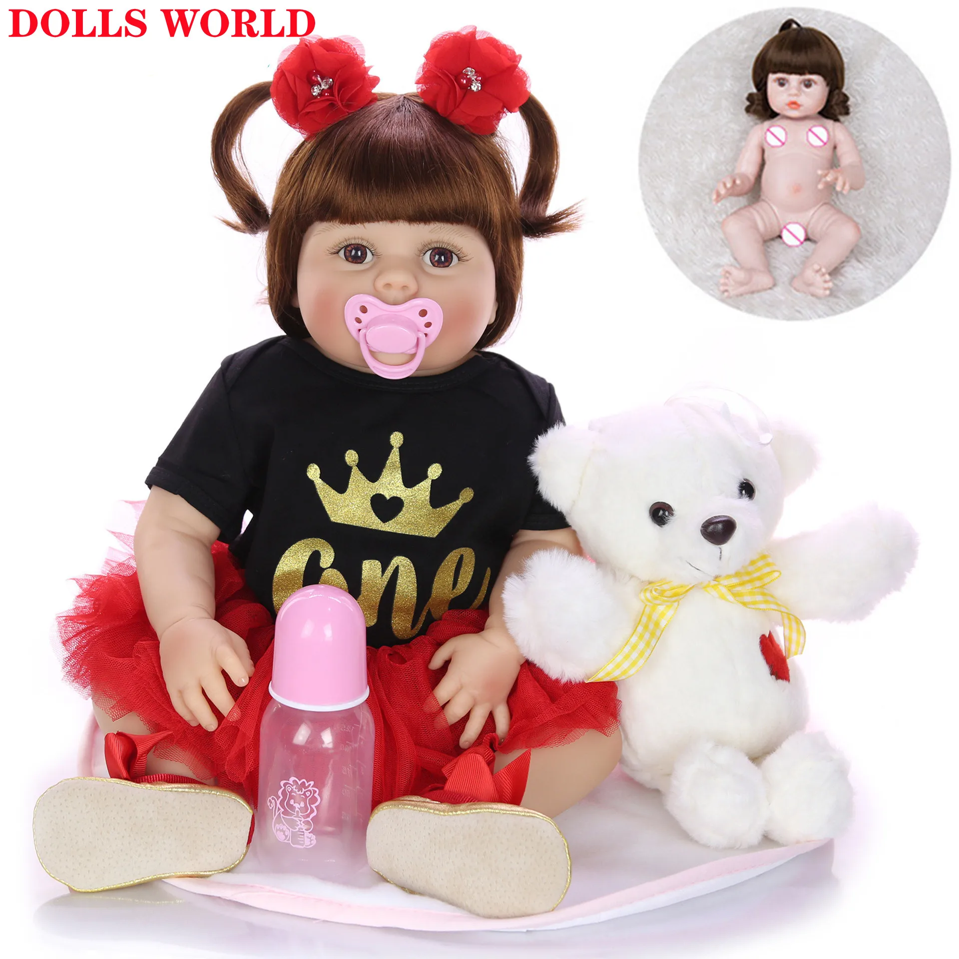 Реалистичная полноразмерная силиконовая кукла для девочек, 57 см, Новорожденный ребенок, красивая игрушка на ощупь, модный подарок
Реалистичная полноразмерная силиконовая кукла для девочек, 57 см, Новорожденный ребенок, красивая игрушка на ощупь, модный подарок