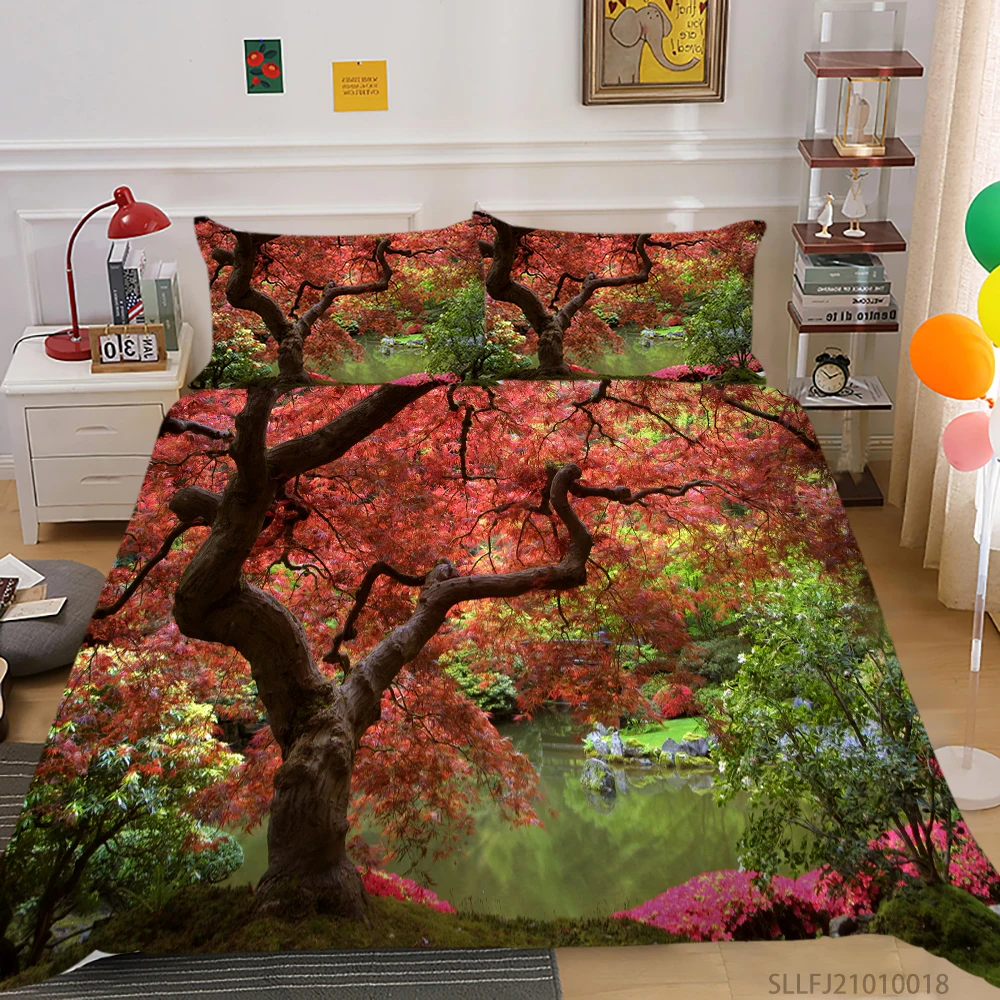 3D Bedding Set King Size Duvet Cover Set Maple Leaves Print 2/3 Pcs Bed Set Queen Size Pillowcase
3D Bedding Set King Size Duvet Cover Set Maple Leaves Print 2/3 Pcs Bed Set Queen Size Pillowcase