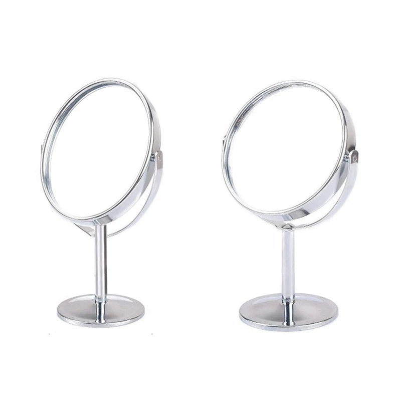 2Pcs 360 Rotation Degrees Double Sided Desktop Makeup Mirror European HD Metal Magnifying Mirror Vanity Mirror
2Pcs 360 Rotation Degrees Double Sided Desktop Makeup Mirror European HD Metal Magnifying Mirror Vanity Mirror