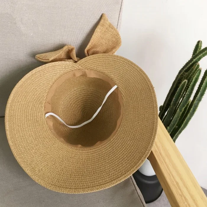 Lady New Bowknot Straw Hat Adult Summer Sunscreen Leisure Cap Wide Brim Students Fresh Raffia Shading Sun Cap Foldable
Lady New Bowknot Straw Hat Adult Summer Sunscreen Leisure Cap Wide Brim Students Fresh Raffia Shading Sun Cap Foldable