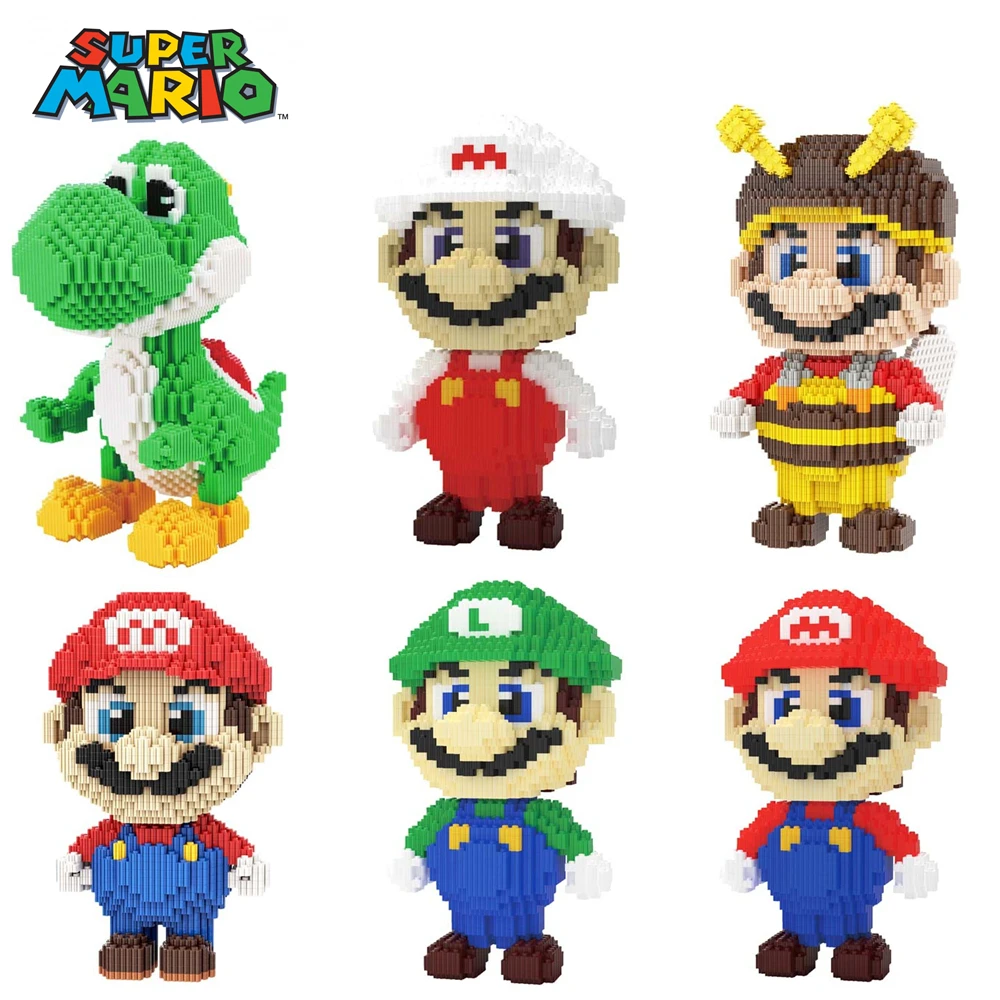 5000pcs Super Mario Brother Diamond Blocks Puzzle Mario Maker Luigi Bowser Yoshi Dinosaur Model Action figure Toys For Kid Gift
5000pcs Super Mario Brother Diamond Blocks Puzzle Mario Maker Luigi Bowser Yoshi Dinosaur Model Action figure Toys For Kid Gift