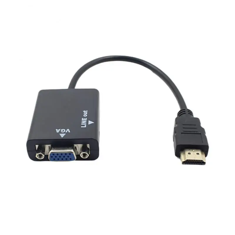 1080P HDMI-compatible To VGA Adapter Digital To Analog Converter Cable For Xbox PS4 PC Laptop TV Box To Projector Displayer HDTV
1080P HDMI-compatible To VGA Adapter Digital To Analog Converter Cable For Xbox PS4 PC Laptop TV Box To Projector Displayer HDTV