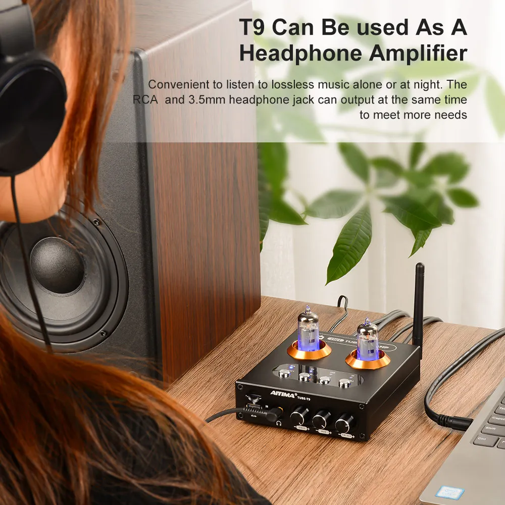 AIYIMA Mini Bluetooth 5.0 6K4 Tube Preamplifier HiFi Stereo Headphone Amplifier Bile Preamp Audio Receiver USB Player TF Card
AIYIMA Mini Bluetooth 5.0 6K4 Tube Preamplifier HiFi Stereo Headphone Amplifier Bile Preamp Audio Receiver USB Player TF Card