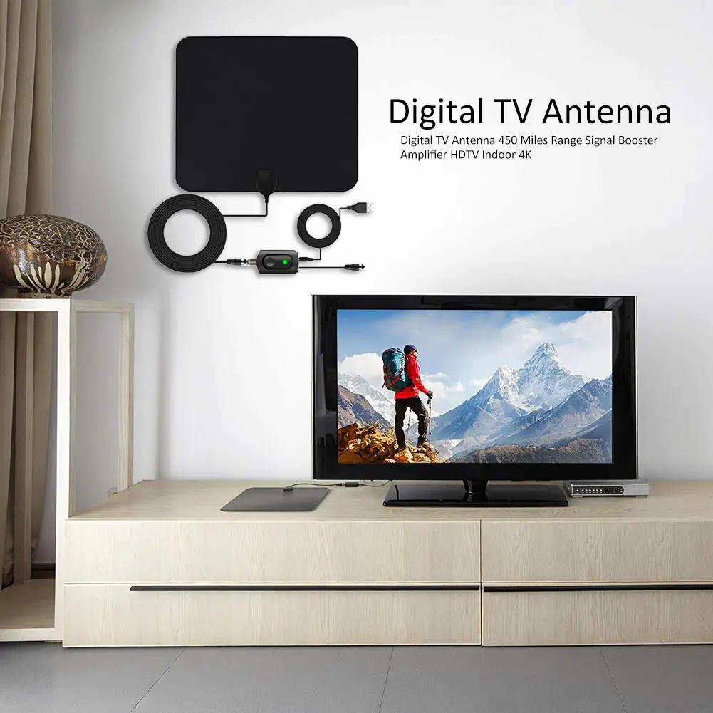 HD TV цифровая ТВ антенна 450 миль усилитель сигнала интерьерная фотоантенна для телевизора 4K 1080p установка с наклейками не падает
HD TV цифровая ТВ антенна 450 миль усилитель сигнала интерьерная фотоантенна для телевизора 4K 1080p установка с наклейками не падает