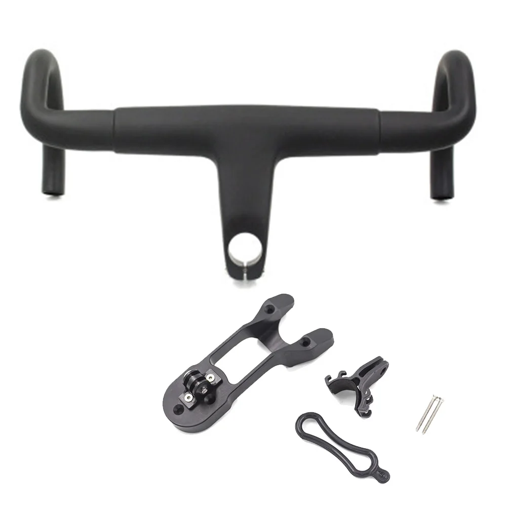 T800 Carbon Fiber Integrated Bicycle Handlebar with Computer Mount Set 28.6mm Front Fork Road Bike Handle Bar 380/400/420/440mm
T800 Carbon Fiber Integrated Bicycle Handlebar with Computer Mount Set 28.6mm Front Fork Road Bike Handle Bar 380/400/420/440mm