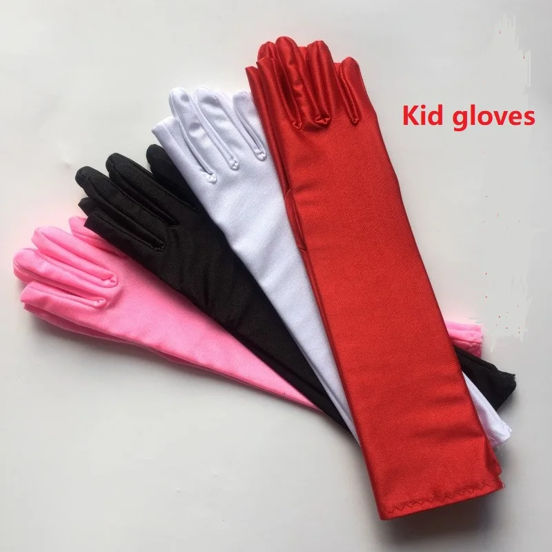 Фото 10 пара/лот детские длинные студенческие перчатки с цветами для девочек белые