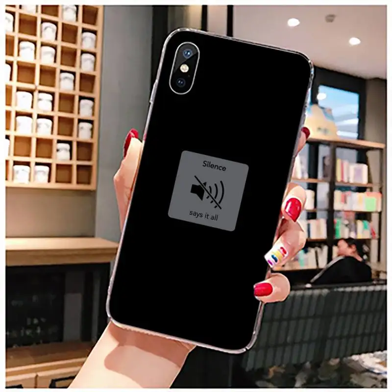 Black Minimalist Text Smart Phone Case Transparent for iPhone 11 12 mini pro XS MAX 8 7 6 6S Plus X 5S SE 2020 XR
Black Minimalist Text Smart Phone Case Transparent for iPhone 11 12 mini pro XS MAX 8 7 6 6S Plus X 5S SE 2020 XR
