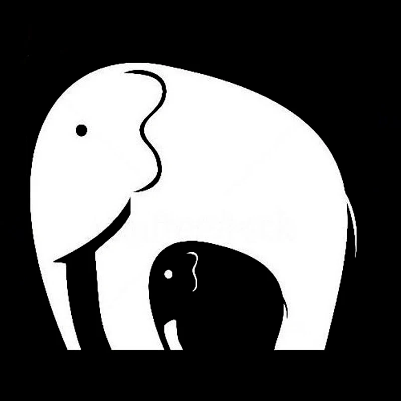 Funny Fashion Elephant Family Decals High Quality Car Window Decoration Personality Pvc Waterproof Decals Black/white, 20cm*18cm
Funny Fashion Elephant Family Decals High Quality Car Window Decoration Personality Pvc Waterproof Decals Black/white, 20cm*18cm