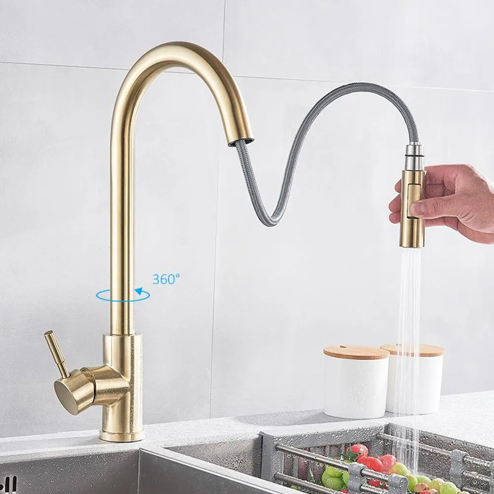 Pull-out Kitchen Faucet Single Hole Pull Out Spout Kitchen Sink Mixer Kitchen Sink Water Mixer Tap 360 Rotation Shower Faucet
Pull-out Kitchen Faucet Single Hole Pull Out Spout Kitchen Sink Mixer Kitchen Sink Water Mixer Tap 360 Rotation Shower Faucet
