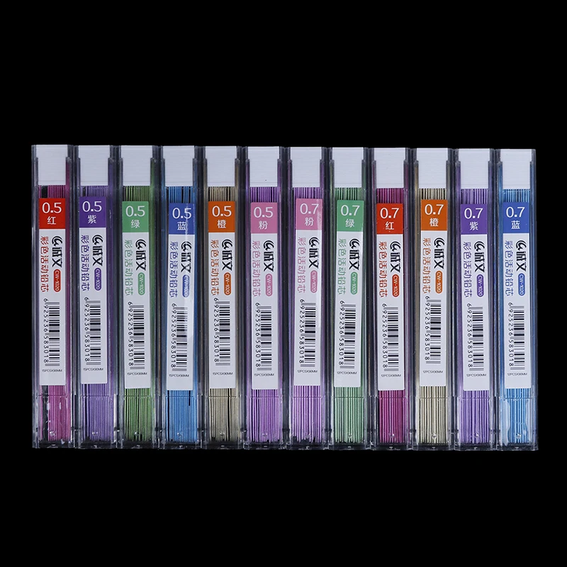 1box 0.7mm Colorful Mechanical Pencil Lead Art Sketch Drawing Color Lead Writes In Grey School Office Supplies
1box 0.7mm Colorful Mechanical Pencil Lead Art Sketch Drawing Color Lead Writes In Grey School Office Supplies