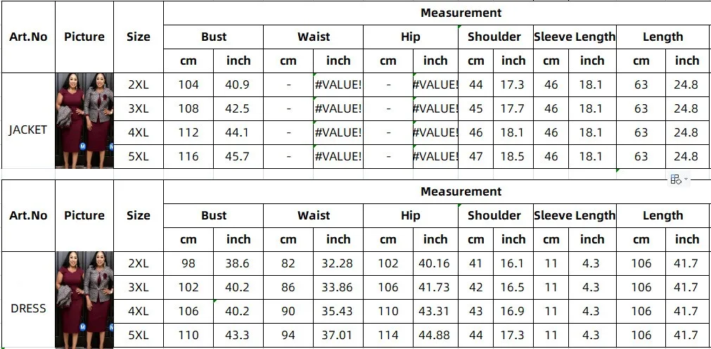 2XL-5XL Plus Size Dress Two-Piece Suit 2021 New African Womens Small Suit Jacket + Dress With Fashionable Professional Wear Suit
2XL-5XL Plus Size Dress Two-Piece Suit 2021 New African Womens Small Suit Jacket + Dress With Fashionable Professional Wear Suit