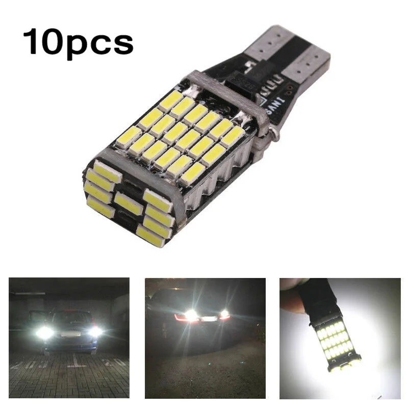 10Pcs 6000K T15 W16W Car Tools Universal Reversing Light For 45mm SMD Wide Angle LED Bulbs White Conversion Lamp Signal Light
10Pcs 6000K T15 W16W Car Tools Universal Reversing Light For 45mm SMD Wide Angle LED Bulbs White Conversion Lamp Signal Light