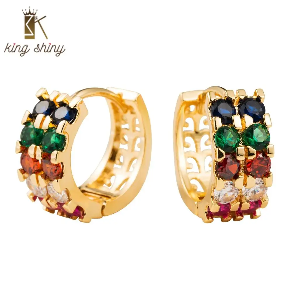 Vintage Colorful Zircon Statement Hoop Earrings for Woman Two Rows Cubic Zirconia Piercing copper Earrings Fashion Jewelry Gifts
Vintage Colorful Zircon Statement Hoop Earrings for Woman Two Rows Cubic Zirconia Piercing copper Earrings Fashion Jewelry Gifts