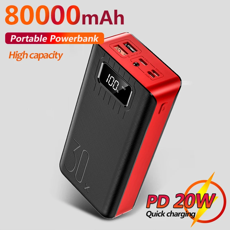 Hot 80000mAh Power Bank Large Capacity External Battery Dual USB Ports Portable Mobile Phone Charger for Xiaomi Samsung iPhone
Hot 80000mAh Power Bank Large Capacity External Battery Dual USB Ports Portable Mobile Phone Charger for Xiaomi Samsung iPhone