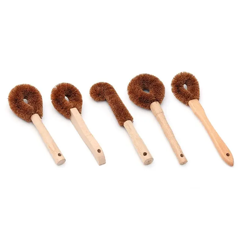 Kitchen Wooden Handle Long Cleaning Brush Dish Bottle Washing Tool Coconut Fiber Pan Pot Scrubber for Bathroom Toilet
Kitchen Wooden Handle Long Cleaning Brush Dish Bottle Washing Tool Coconut Fiber Pan Pot Scrubber for Bathroom Toilet