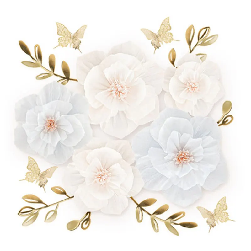 White Three-dimensional Crepe Background Wall Layout Kindergarten Birthday Party Supplies Wedding Backdrop Decor Paper Flower
White Three-dimensional Crepe Background Wall Layout Kindergarten Birthday Party Supplies Wedding Backdrop Decor Paper Flower