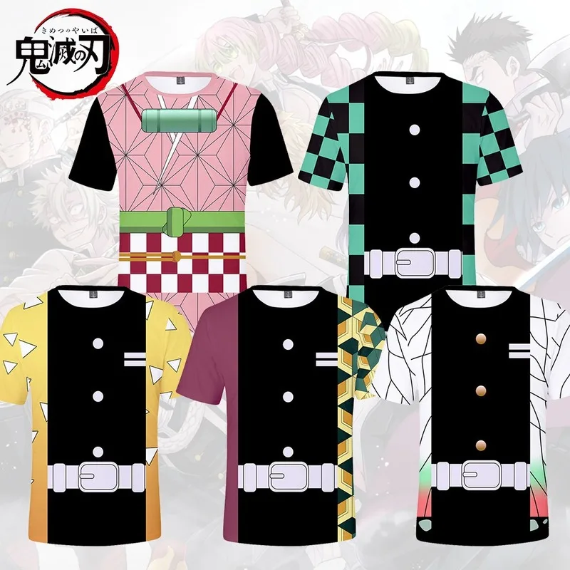 2020 hot Anime Demon Slayer Kimetsu No Yaiba cosplay 3D color printing personality trend men and women loose round neck T-shirt 
2020 hot Anime Demon Slayer Kimetsu No Yaiba cosplay 3D color printing personality trend men and women loose round neck T-shirt