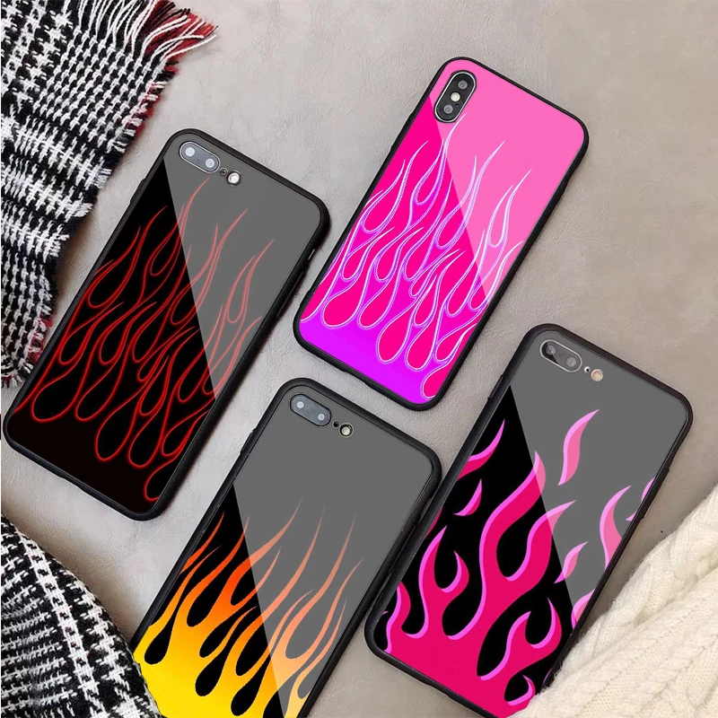 Чехол из закаленного стекла для iPhone 11 Pro Max X XS MAX 8 7 6 5 Plus | Мобильные телефоны и