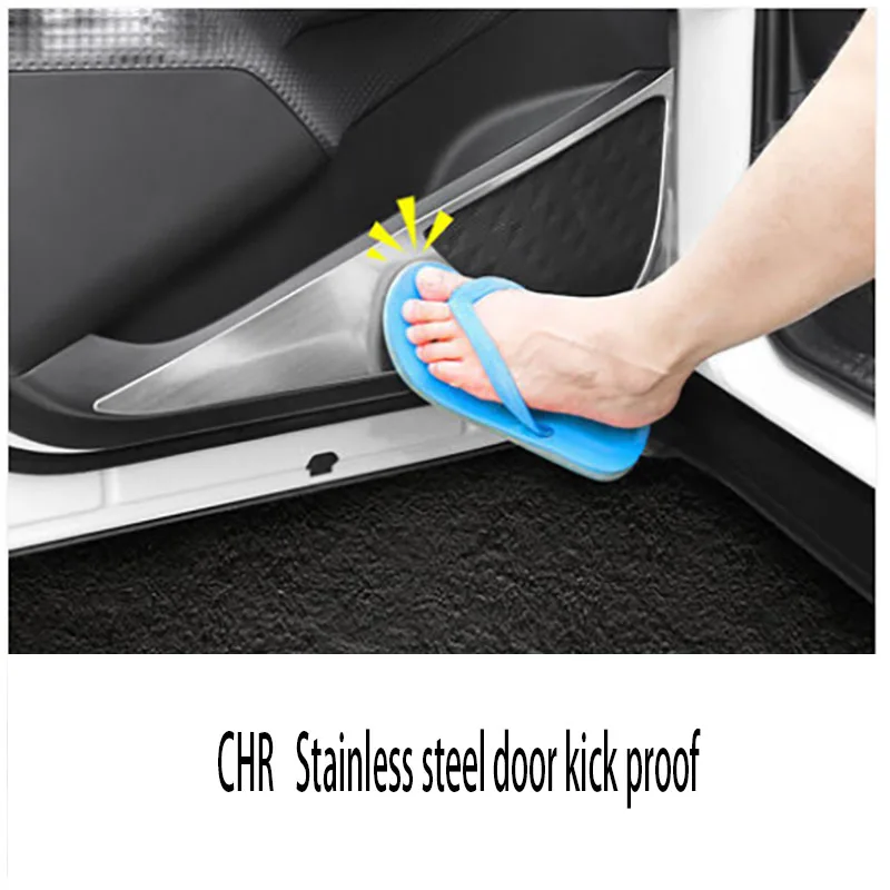 Specially used for decorative parts of car door anti kicking pad, car door Anti Dirt plate, for Toyota CHR stainless steel 
Specially used for decorative parts of car door anti kicking pad, car door Anti Dirt plate, for Toyota CHR stainless steel