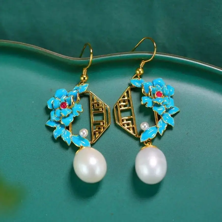 Hetian Jade Earrings S925 Sterling Silver Inlaid Jue Suet Earrings Vintage Court Style Han Chinese Clothing Accessories Antique
Hetian Jade Earrings S925 Sterling Silver Inlaid Jue Suet Earrings Vintage Court Style Han Chinese Clothing Accessories Antique