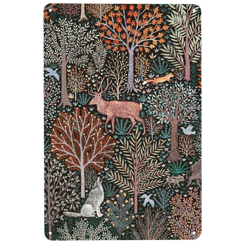 Forest animals printed Vintage Metal Signs Retro Tin Signs Funny Poster Decor for Bar Pub Club Decoration for Living Room Home 
Forest animals printed Vintage Metal Signs Retro Tin Signs Funny Poster Decor for Bar Pub Club Decoration for Living Room Home