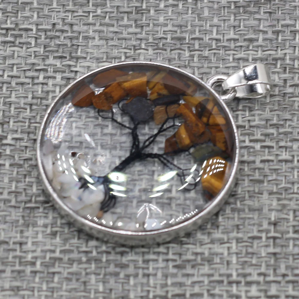 Natural Stone Pendants Round Tiger Eye Charm Tree of Life for Necklace Earrings Jewelry Making DIY Girl Gifts
Natural Stone Pendants Round Tiger Eye Charm Tree of Life for Necklace Earrings Jewelry Making DIY Girl Gifts