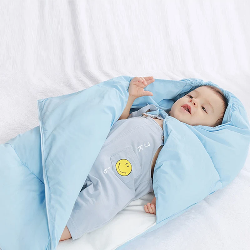 Детские От 0 до 12 месяцев спальный мешок Зимний конверт для новорожденных