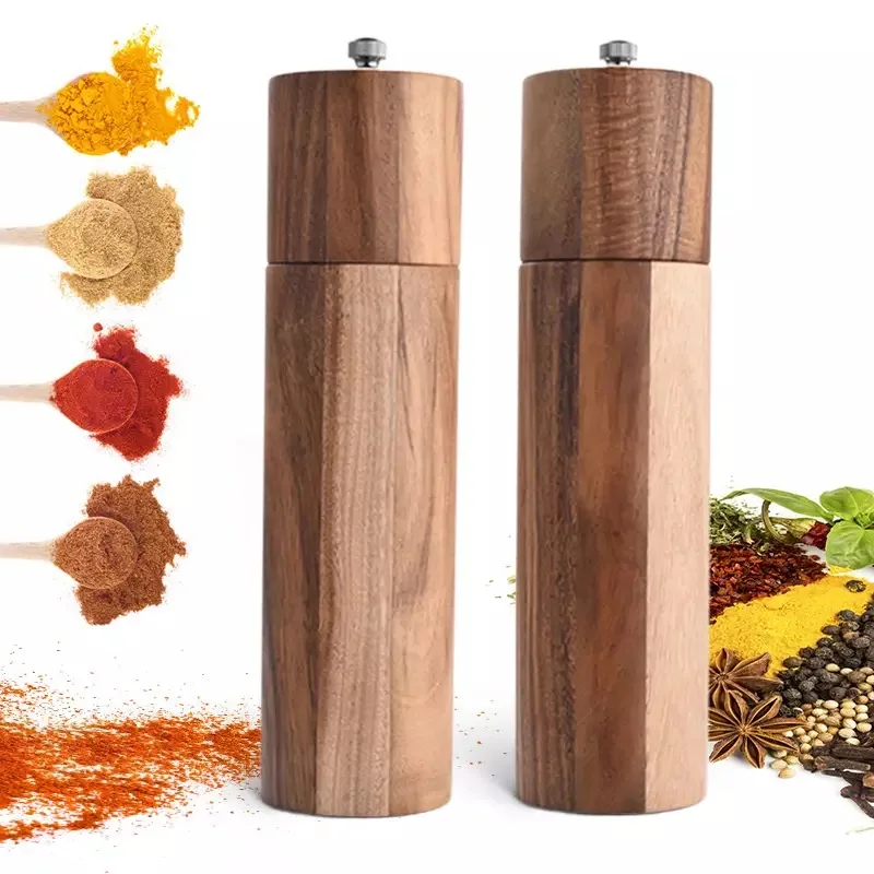 Wooden Salt and Pepper Mills, Manual, Sea Salt and Pepper Grinder for Seasoning, Meal Prep, Cooking, Serving, Dining, Tableware
Wooden Salt and Pepper Mills, Manual, Sea Salt and Pepper Grinder for Seasoning, Meal Prep, Cooking, Serving, Dining, Tableware