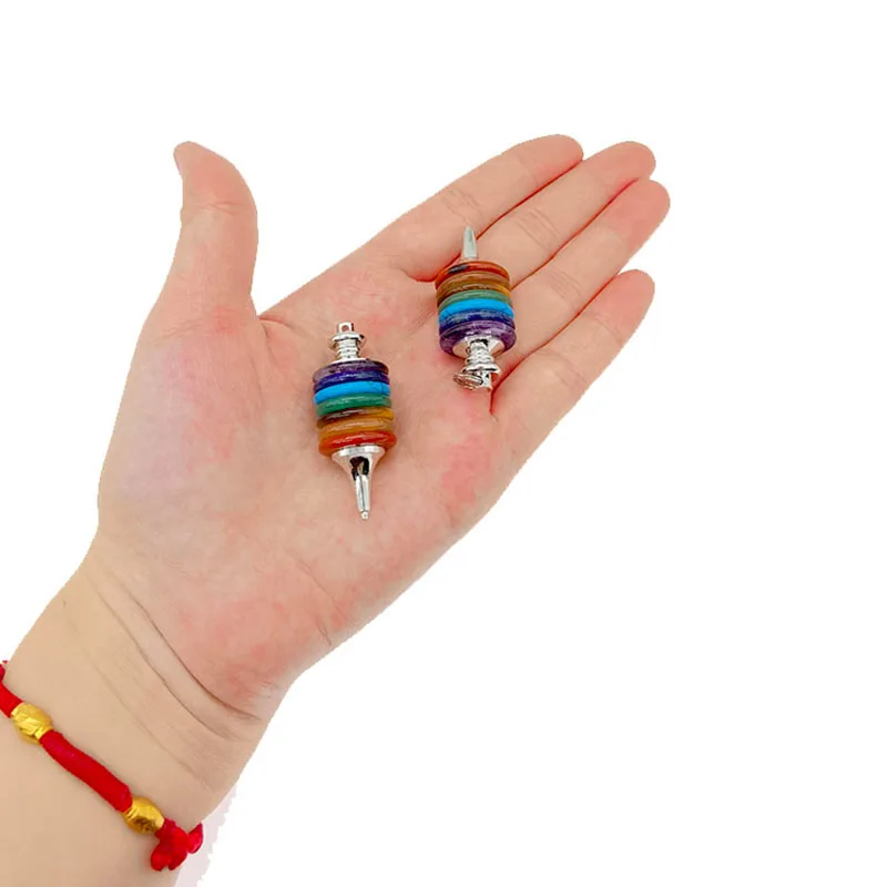 7 Chakra Gemstone Crystal Disc Pendulum Divination Pendulum Pendant Charm Natural Gemstone Pendant Charm 
7 Chakra Gemstone Crystal Disc Pendulum Divination Pendulum Pendant Charm Natural Gemstone Pendant Charm