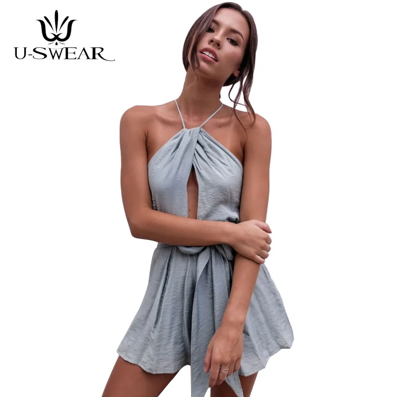 Summer New Women Solid Color Sleeveles Loose Casual Slim Short Jumpsuit Backless Playsuit Sexy Bodysuit Women Jumpsuit
Summer New Women Solid Color Sleeveles Loose Casual Slim Short Jumpsuit Backless Playsuit Sexy Bodysuit Women Jumpsuit