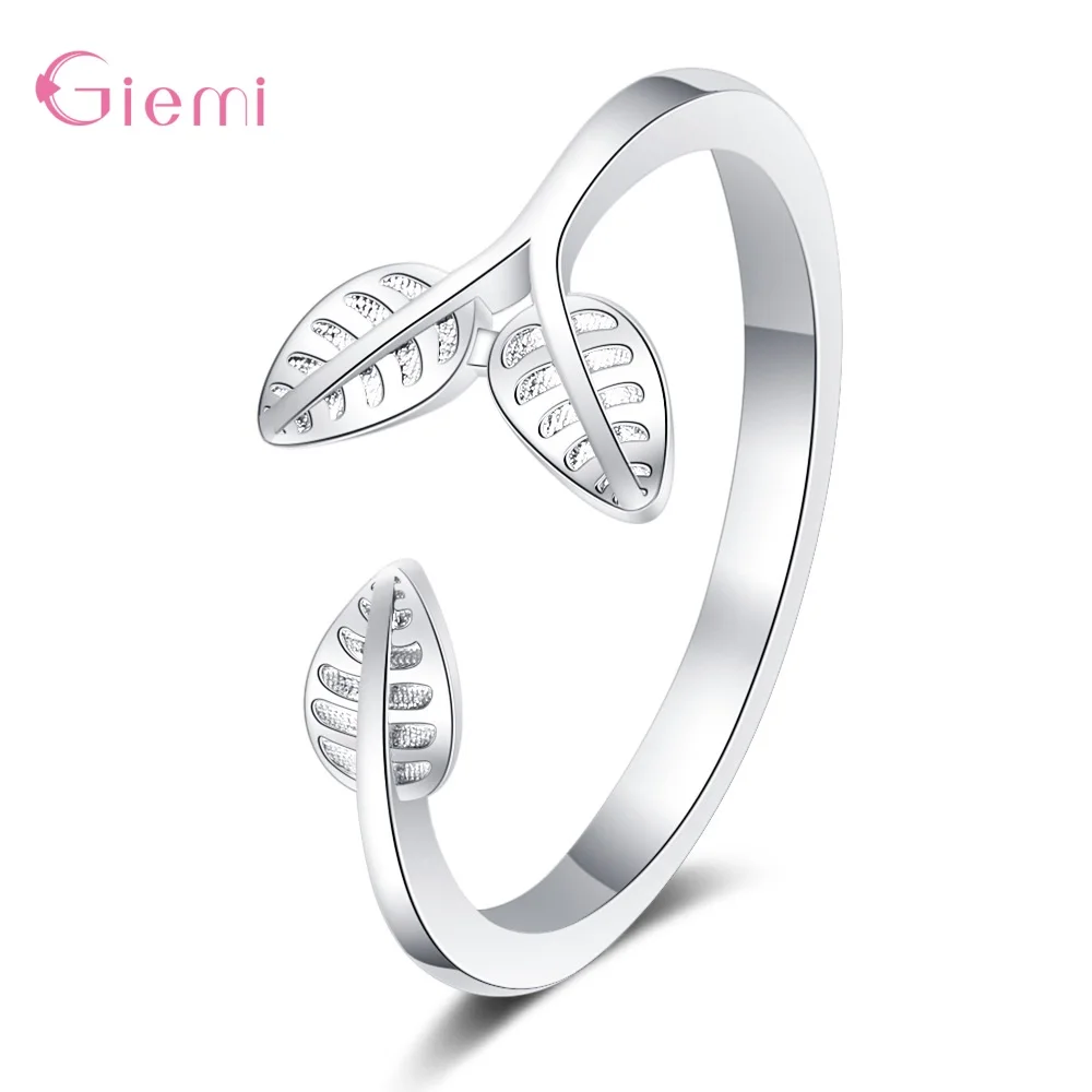 Creative Small Fresh Leaf 925 Sterling Silver Opening Ring Fashion Small Adjustable Finger Rings Christmas Birthday Gift Jewelry
Creative Small Fresh Leaf 925 Sterling Silver Opening Ring Fashion Small Adjustable Finger Rings Christmas Birthday Gift Jewelry
