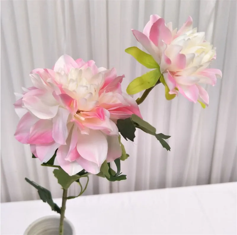 10Pcs Fake Short Stem Dahlia (2 heads/piece) 26.77" Length Simulation Pompon Peony for Wedding Home Showcase Decorative Flowers
10Pcs Fake Short Stem Dahlia (2 heads/piece) 26.77" Length Simulation Pompon Peony for Wedding Home Showcase Decorative Flowers