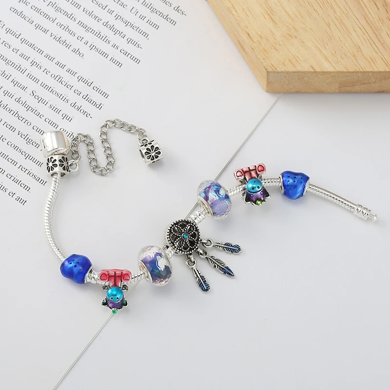 Summer Style Colorful Unicorn Charm Beads Fits Silver Plated Snake Chain Charm Bracelet DIY Romantic Jewelry Gift For Women
Summer Style Colorful Unicorn Charm Beads Fits Silver Plated Snake Chain Charm Bracelet DIY Romantic Jewelry Gift For Women