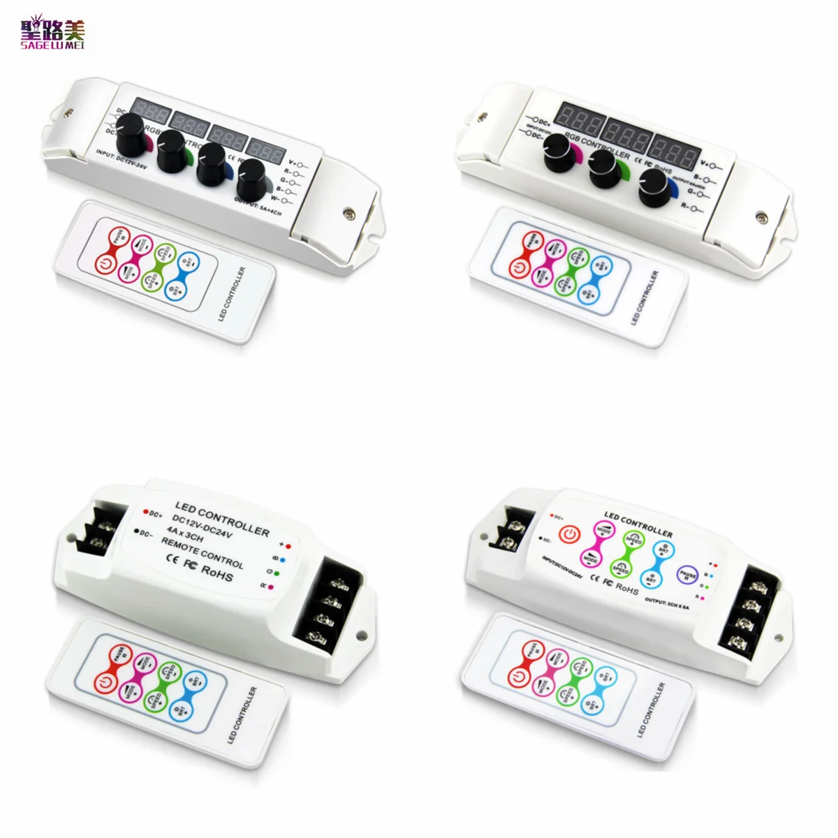 RGB-контроллер с радиочастотным беспроводным пультом дистанционного управления для 5050 3528 2835 3CH 4CH светодиодных лент
RGB-контроллер с радиочастотным беспроводным пультом дистанционного управления для 5050 3528 2835 3CH 4CH светодиодных лент