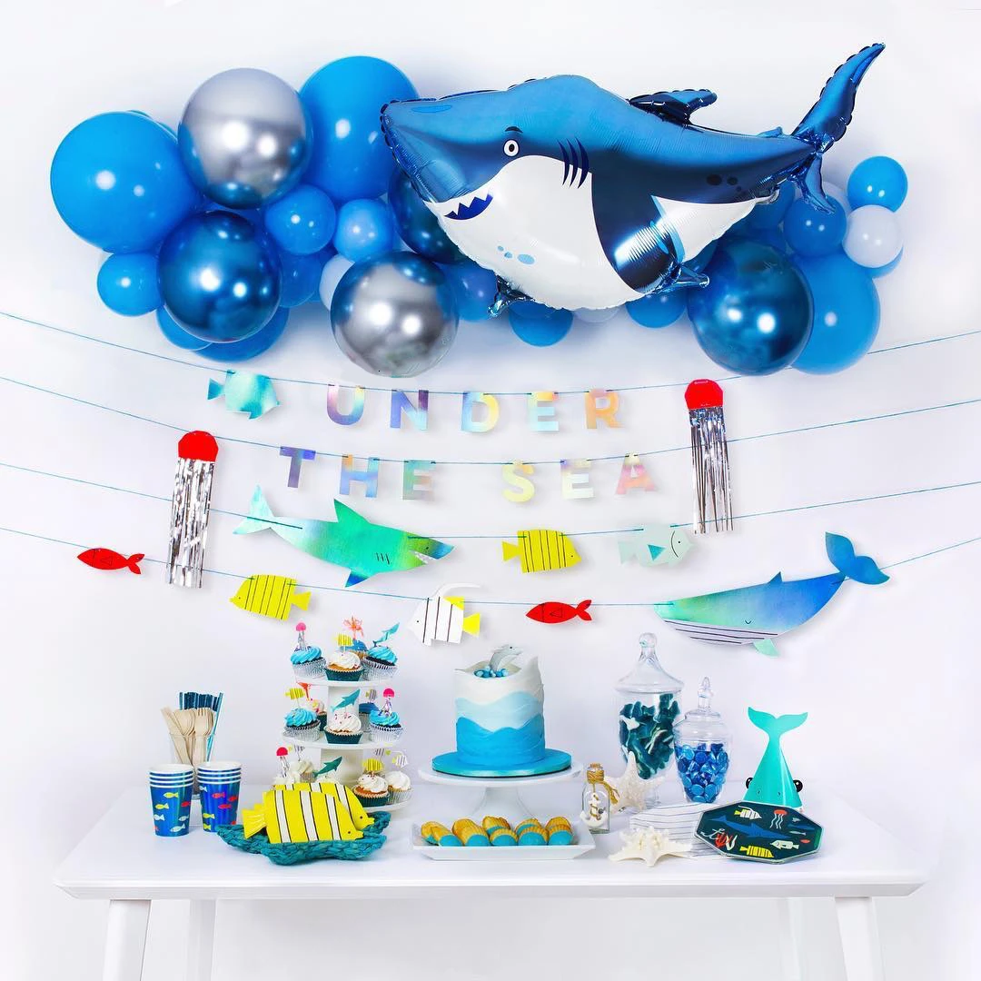 8PCS/Set Shark Disposable Tableware Cartoon Sea Animal Paper Plates Cups For Birthday/Baby Shower Decoration Kids Party Supplies
8PCS/Set Shark Disposable Tableware Cartoon Sea Animal Paper Plates Cups For Birthday/Baby Shower Decoration Kids Party Supplies