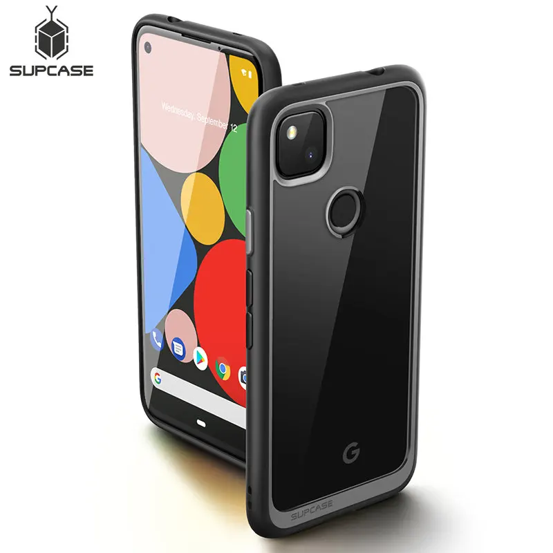 

Чехол SUPCASE для Google Pixel 4A (выпуск 2020) UB Style, противоударный Гибридный защитный бампер из ТПУ, прозрачная задняя крышка из поликарбоната