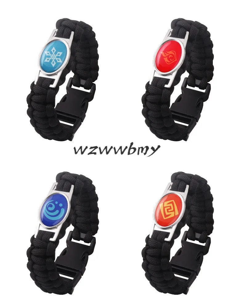 Hot Game Genshin Impact Bracelet Vision Cosplay Braided Rope Bracelets Anime Bangles Eye of God Fire Ice Element Jewelry
Hot Game Genshin Impact Bracelet Vision Cosplay Braided Rope Bracelets Anime Bangles Eye of God Fire Ice Element Jewelry