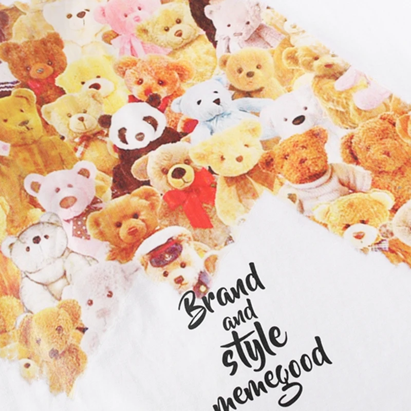O-Neck Collar Shirts Women Fashion Summer Cartoon Cute Bear Print Casual Streetwear Japan Hip Hop Short Sleeve Shirt
O-Neck Collar Shirts Women Fashion Summer Cartoon Cute Bear Print Casual Streetwear Japan Hip Hop Short Sleeve Shirt