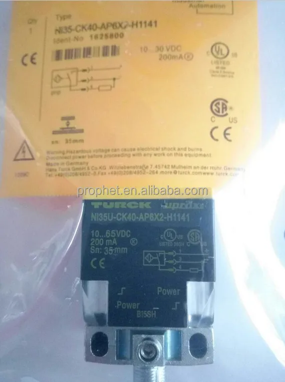 Proximity Switch Sensor Inductive Sensor NI35U-CK40-AP6X2-H1141
Proximity Switch Sensor Inductive Sensor NI35U-CK40-AP6X2-H1141